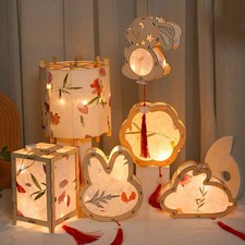 Kreative Holz-Kaninchen Laterne Dekor Handwerksartikel für Kinder