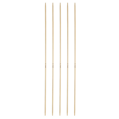 5 Stück Bambus Stricknadeln Doppelspitz Größe US 0 (2 mm) 7,9 Zoll (20 cm) Gelb