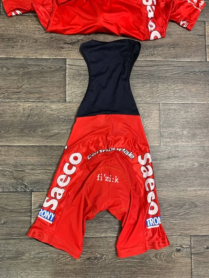 Team Saeco 2004 Cannondale 复古骑行服裤 Kappa XL 码 — 第 3/4 张图片