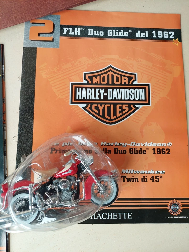 7 MODELLINI HACHETTE HARLEY DAVIDSON CON FASCICOLI MAISTO - Immagine 3 di 4