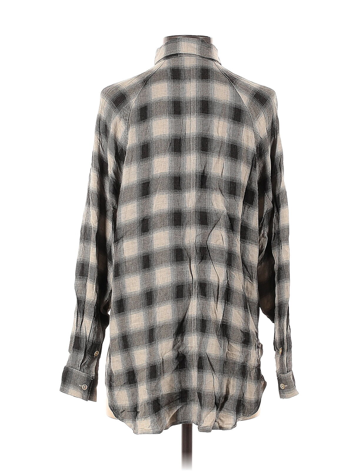 Wilfred Free Women Gray Long Sleeve Button-Down S… - image 2