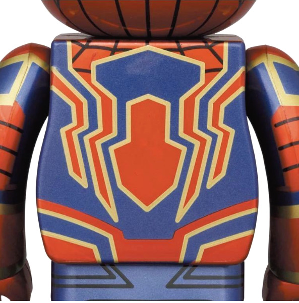 MEDICOM TOY BE@RBRICK Iron Spider figure Marvel's 100% 400% Bearbrick  SpiderｰMan