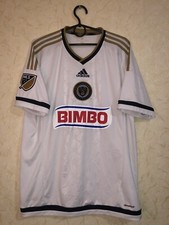 Rare Philadelphia Union 2015 Away Football Jersey Size L Mens Adidas White