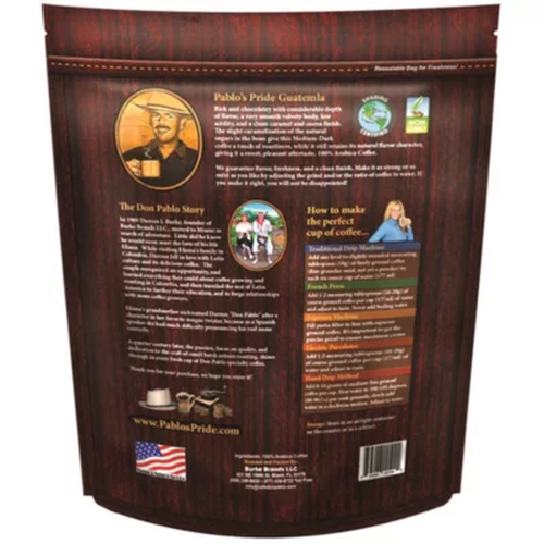 Pablo's Pride Gourmet mitteldunkler gerösteter Kaffee ganze Bohne, Guatemala, 32 Unzen - Pr - Bild 2 von 11