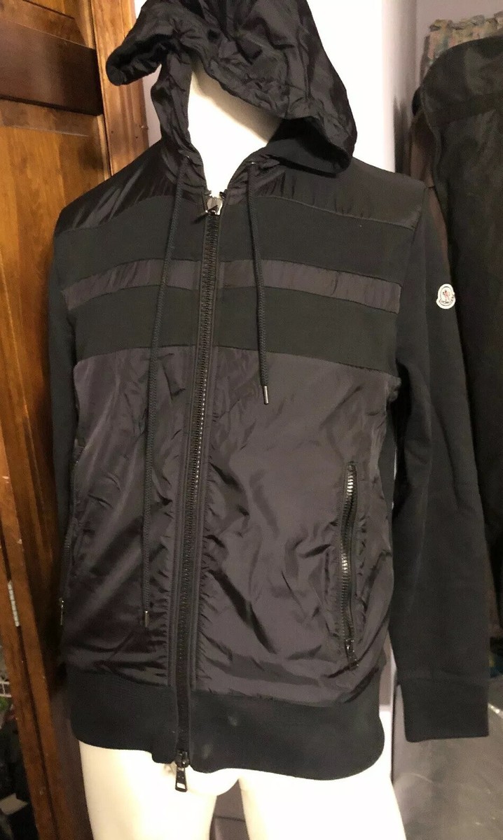 Moncler Men's Hooded Sweatshirt/Track Jacket Zip Up Sz XL