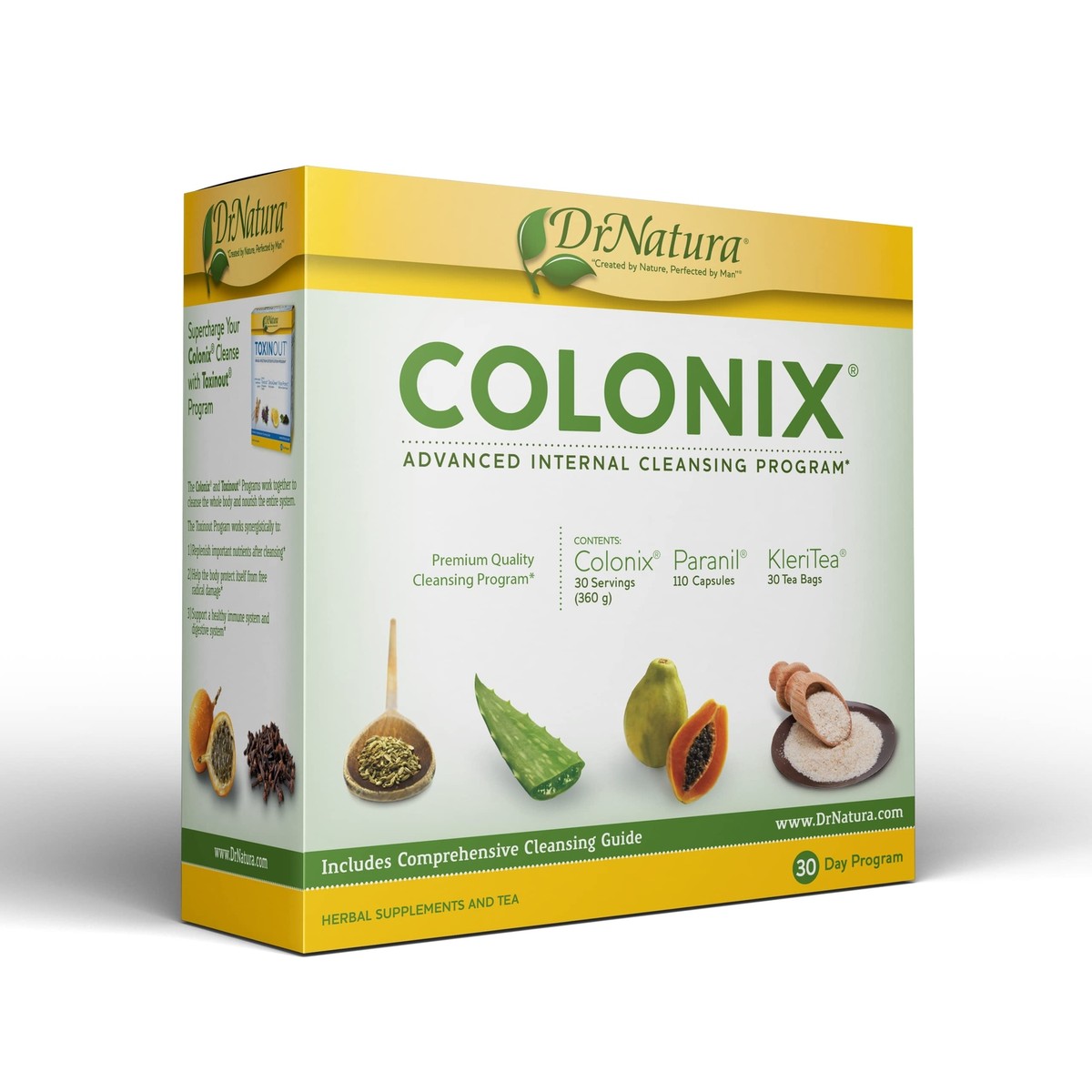 DrNatura Colonix Kit Psyllium Husk Powder 16oz 30 Day Colon