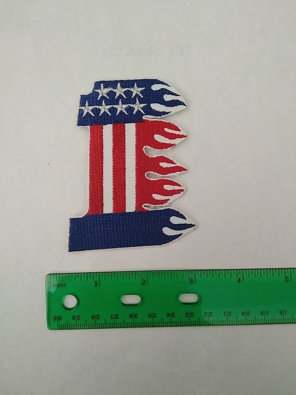 1 Usa Patch 3x4 Inch Sew On Iron On