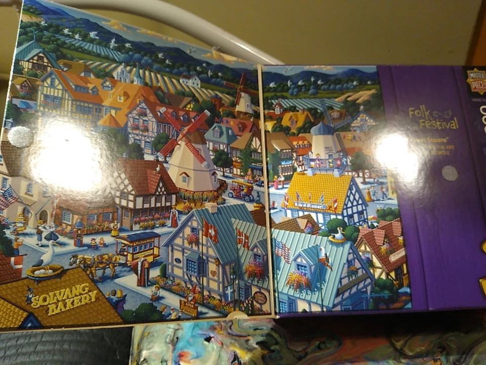 Nuevo rompecabezas Town Square Folk Festival de Eric Dowdle 1000 piezas piezas maestras Foto 2 de 4