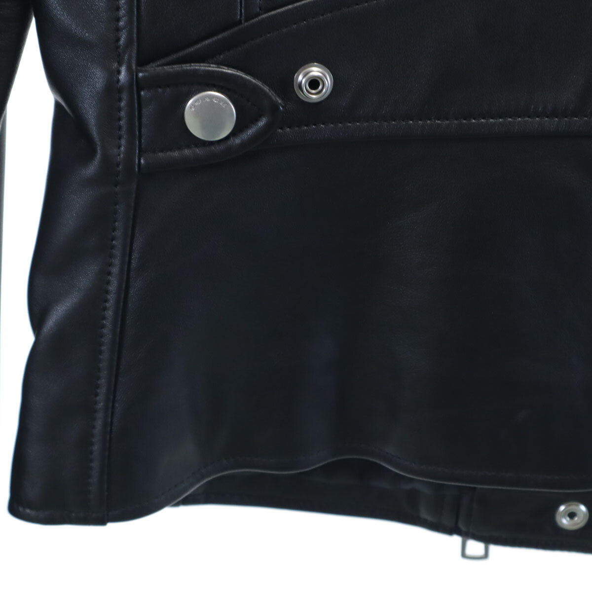 COACH Sheep leather Riders jacket S black F86528 UPTOWN