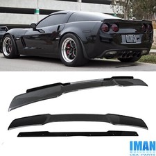 Extended Style Carbon Fiber Rear Trunk Wing Spoiler For Corvette C6 Zr1 05-13 Extended Style Carbon Fiber Rear Trunk Wing Spoiler For Corvette C6 Zr1 05-13