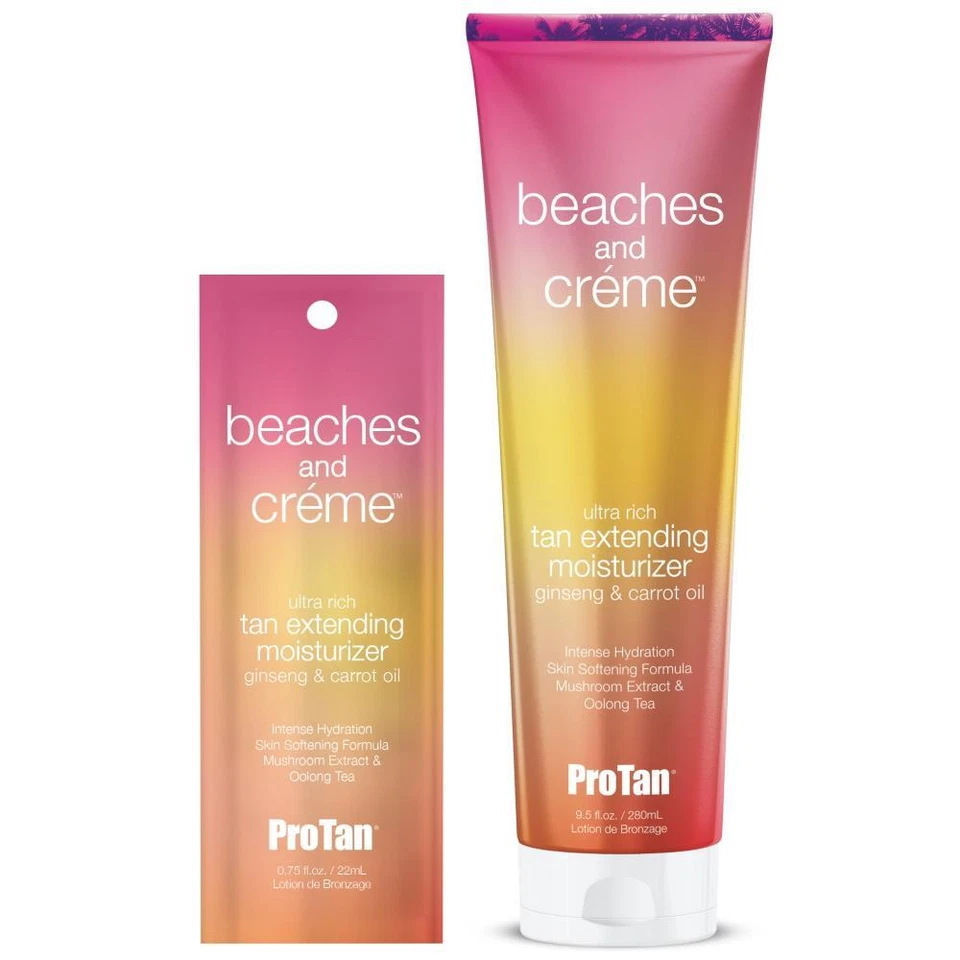 Pro Tan Beaches and Creme Sunbed Tan Extending Moisturiser lotion cream