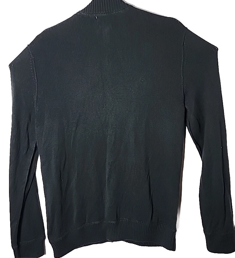 Banana Republic Men L Luxury Blend Cashmere Rabbit Hair Full Zip Diamond Sweater - Image 3 of 4
