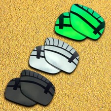 US 3 Sets Lenses Replacement for-Oakley Dispatch 1 Polarized-Black Silver Green