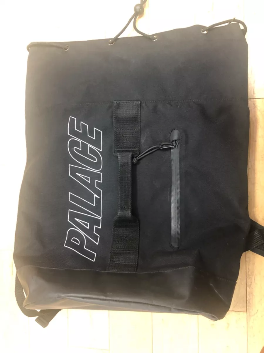 Palace Skateboards Backpack Barrel Supreme Ballistic Nylon black Strap Bag Pack