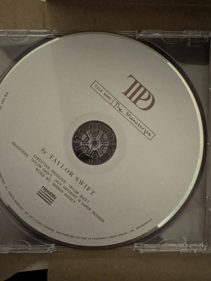 Taylor Swift The Tortured Poets Department CD Signed - Image 4 of 4