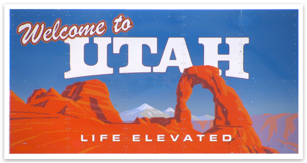 UTAH to UTAH State Sign Vinyl Sticker Decal LIFE ELEVATED eBay