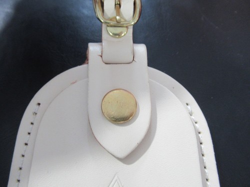 Steamline Luggage Ivory Leather Tag New, Other - Picture 4 of 6