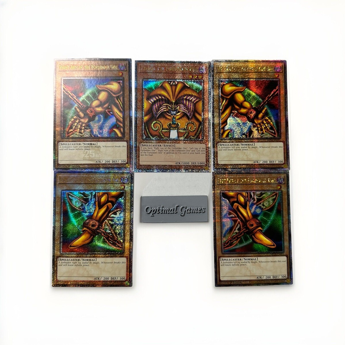 YUGIOH! exodia the forbidden one complete set Quarter
