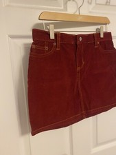 gap jeans corduroy skirt womenssize 6 mini nwt B13