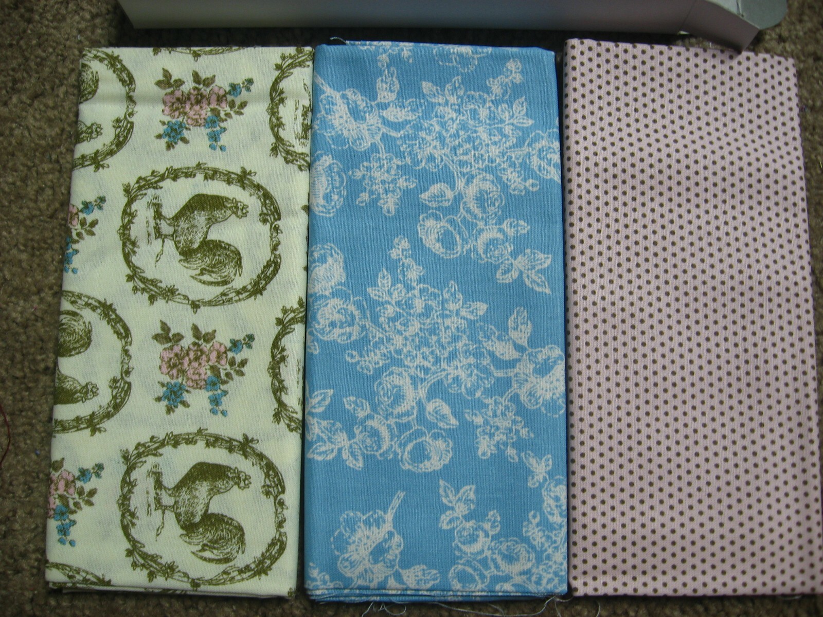 Stampin Up Designer Fabric Beau Chateau Extra Large Fat Quarters