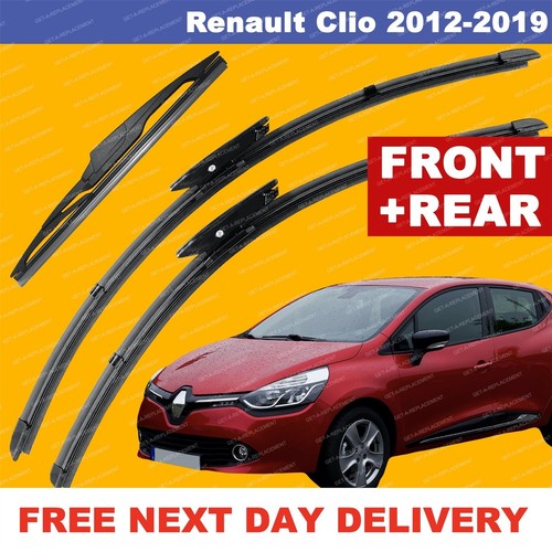 For Renault Clio 1219 Front & Rear Windscreen Wiper Blades 26