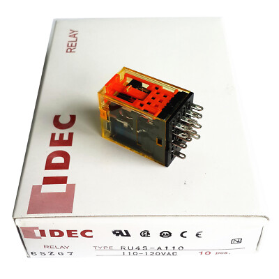 Ru4s IDEC RU4S-A110 Relay Plug-In 4PDT 6A 120VAC New 1PCS | eBay