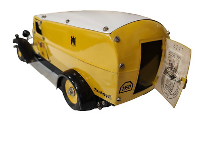MARKLIN METALL WIND-UP  REICHPOST  #1990 CLOCKWORK YELLOW, GREAT CHRISTMAS GIFT!