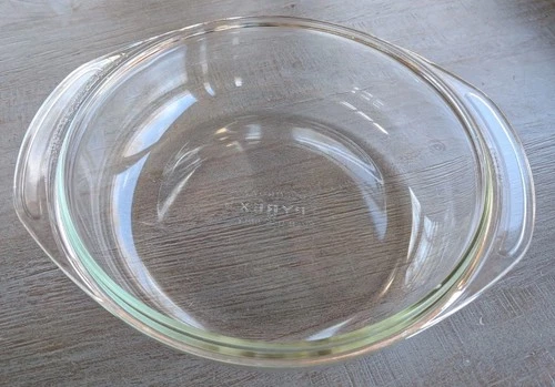 Vintage Pyrex Oven Roaster Missing Lid Made In USA Clear Glass Good Condition