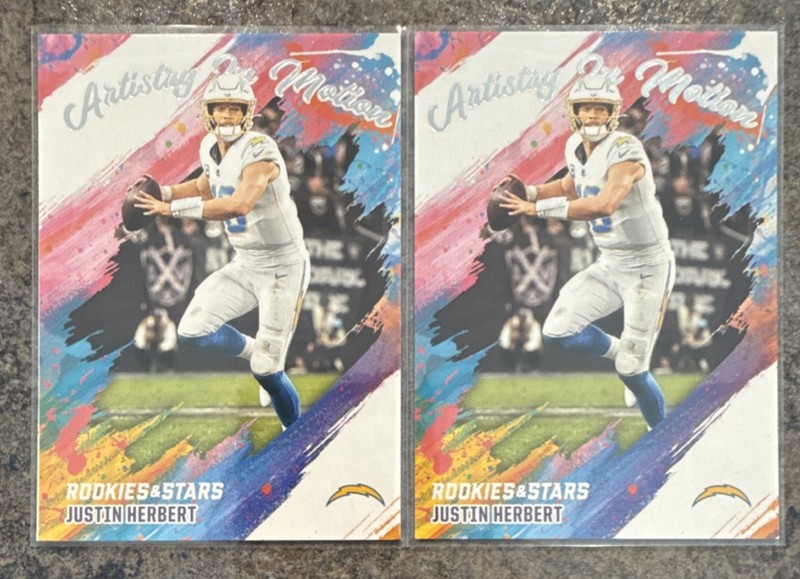 Panini Rookies & Stars Justin Herbert Artistry In Motion NFL Cards 2025 No. 11