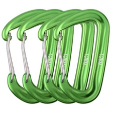 Carabiner Clips 12 Kn Aluminium D Ring Heavy Duty Lightweight Caribe