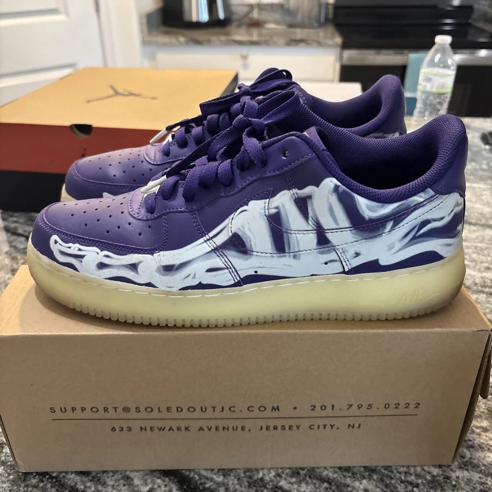 Nike Air Force 1 Low 'Purple Skeleton' para hombre talla 11 Foto 3 de 4