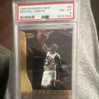 Bowman 1996 Bowman's Best Michael Jordan #80 Bulls PSA 8 Graded NBA Card