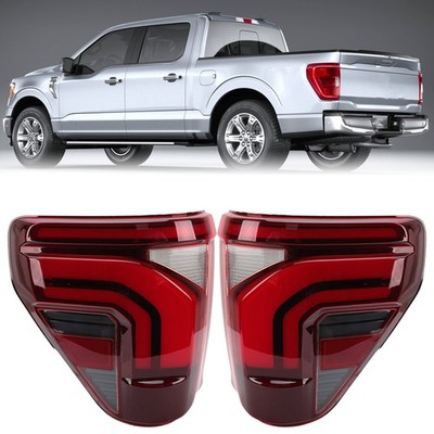 Tail Light For Ford F150 XLT 2021-2023 Incandescent Upgrade 2024-LED Style Pair