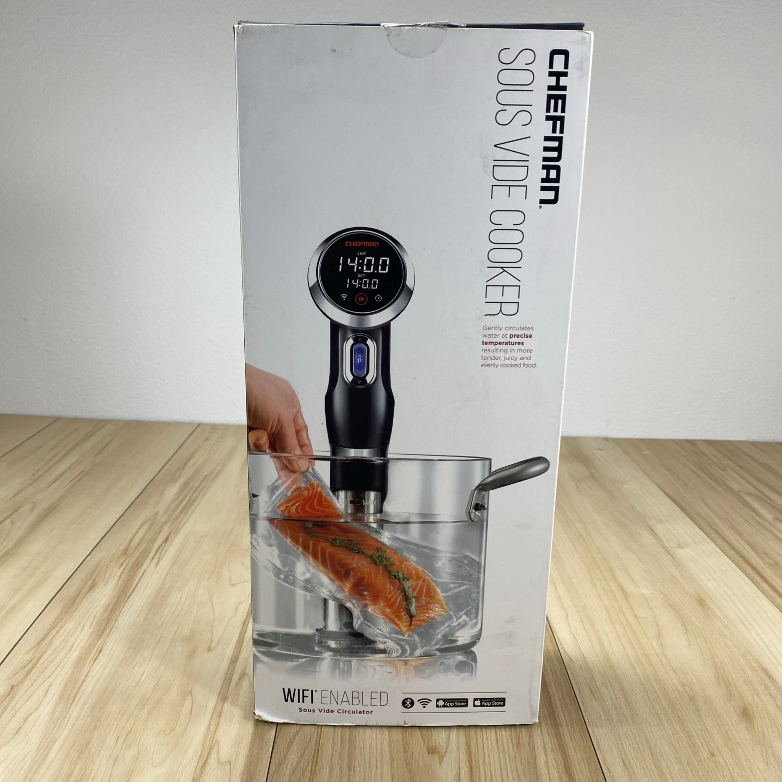 NEW Chefman Sous Vide Immersion Circulator w/ Wi-Fi, Bluetooth Precision Cooker