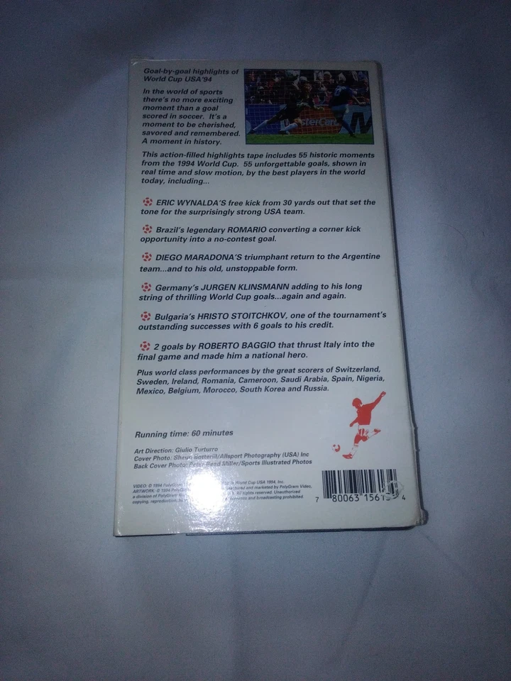 Rare Vintage Worldcup 1994 USA Greatest Goals of World Cup VHS Video Tape - Image 2 of 2