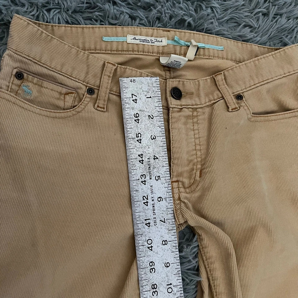 Vintage 2000s Abercrombie & Fitch Bell Corduroy Pants Low Rise Y2K - Image 4 of 4
