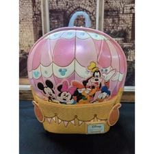 Mickey & Friend Hot Air Balloon Figural Mini Backpack Disney Parks Loungefly NWT