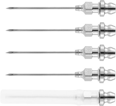 5pcs Grease Injector Needle, Small Bearing Needle Nozzle Portable and... 