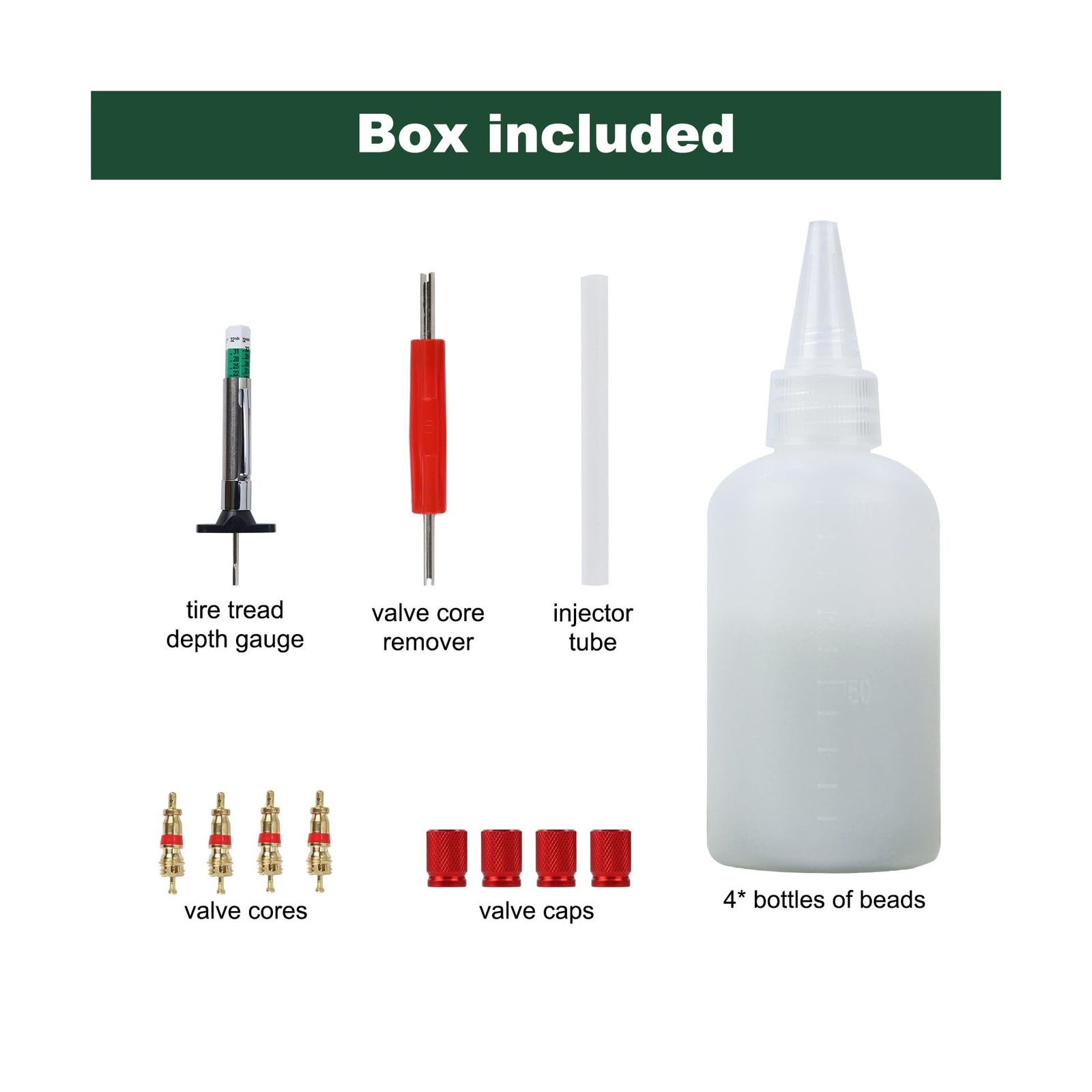 Tire Balance Beads 4 oz x 4, Balancing Beads for Truck Tires with Installatio... thumbnail 2