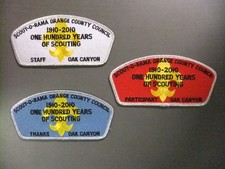 Boy Scout Orange County Council 2010 Centennial CSP SAP Set 4665PP