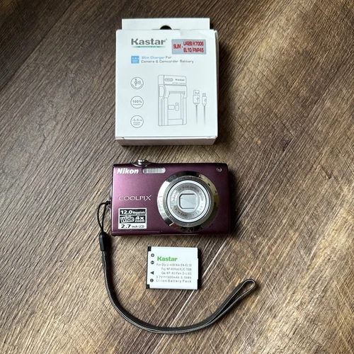 Nikon Coolpix S3000 Purple 2.7" LCD 12.0MP 4X Wide Optical Zoom Digital Camera