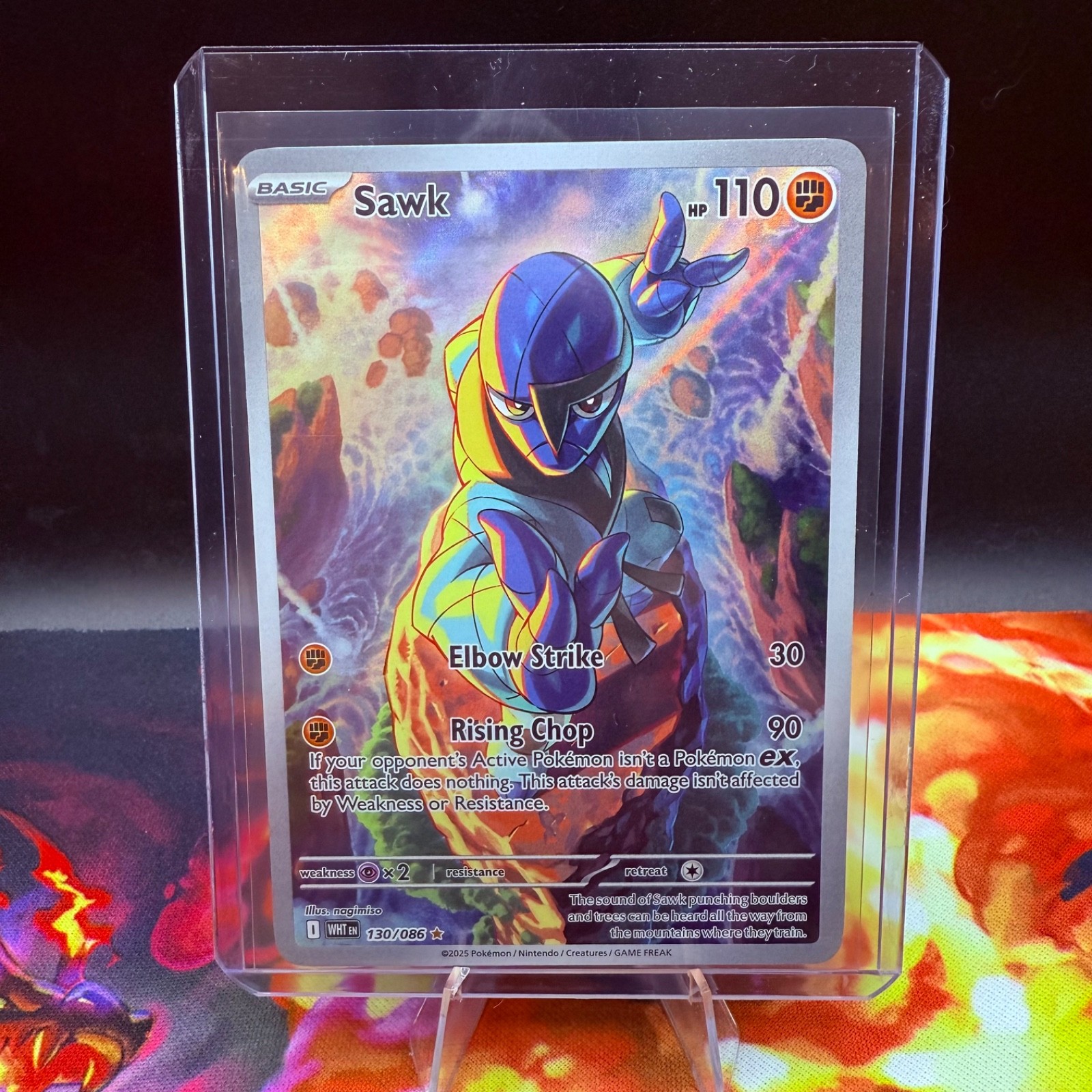 Pokemon TCG - Sawk - 130/086 - Illustration Rare - SV: White Flare