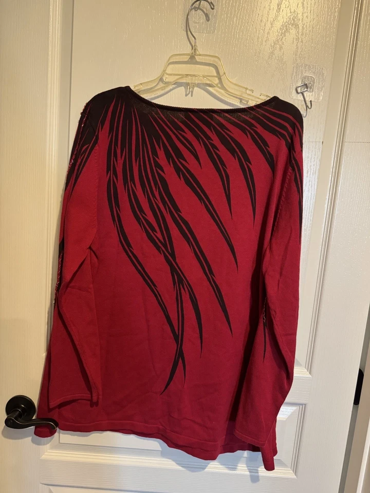 Bob Mackie Wearable Art BLING Mujer Talla Grande 1X Usado en Excelente Condición Foto 4 de 4