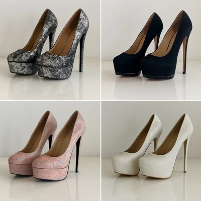 Party & Wedding Heels for Women | Platform Stilettos | 6 Colours | UK Size 4-6