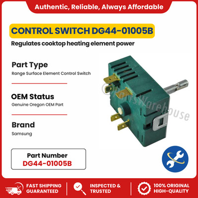 Samsung DG44-01005B Range Surface Element Control Switch OEM Replacement Part