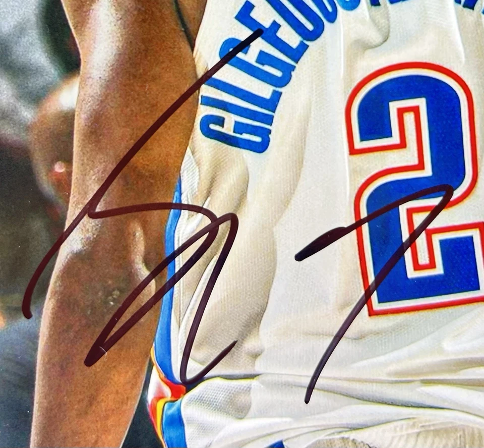 Shai Gilgeous Alexander Signed 8x10 Photo 2025 NBA Finals MVP JSA COA - Image 2 of 3
