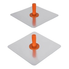 Aluminum Plaster Hawk Smooth Edge Mud Plate for Household Mortar Bricklaying