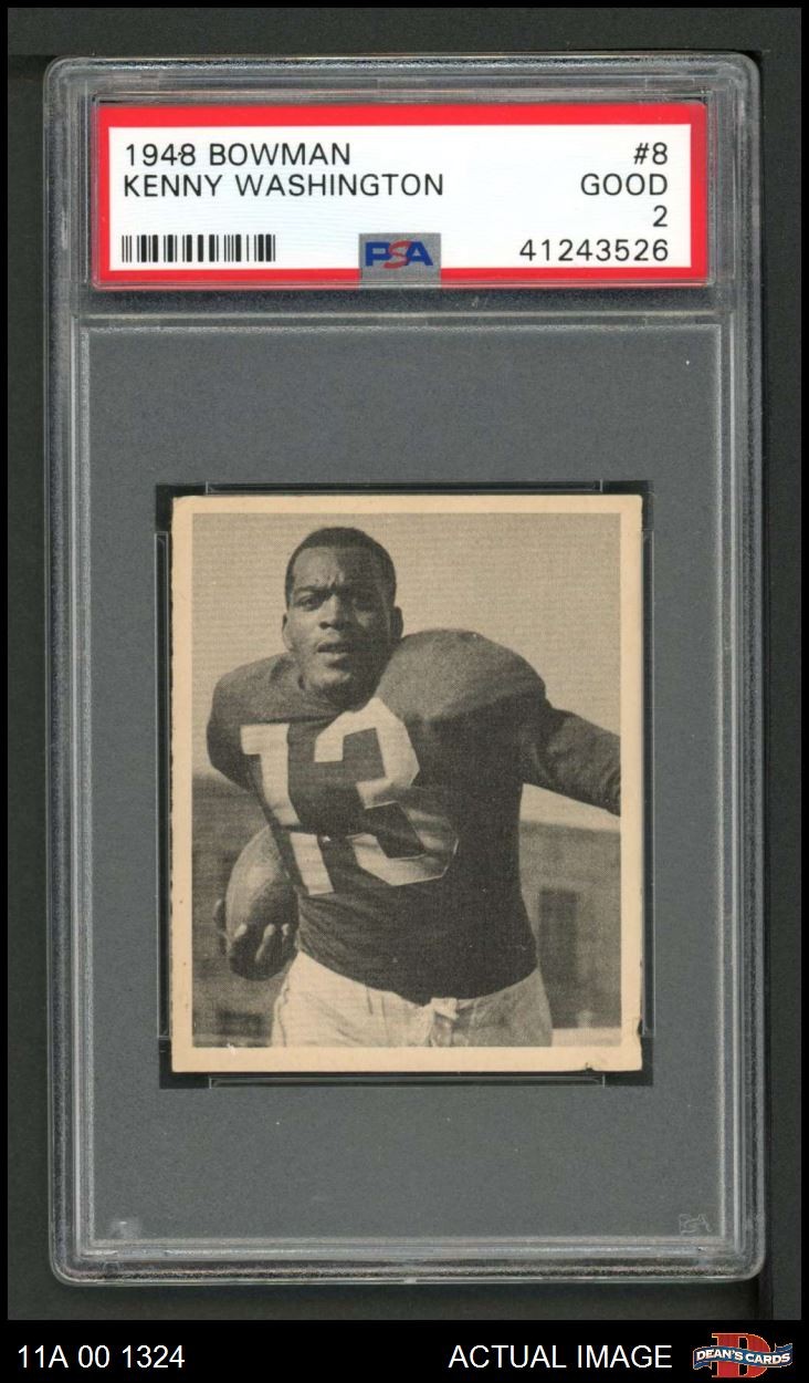 1948 Bowman #8 Kenny Washington Rams RC PSA 2 - GOOD