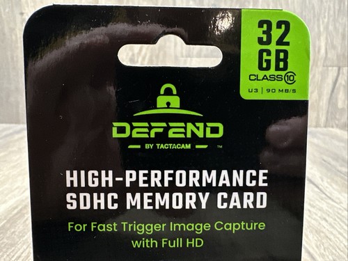 Defend by Tactacam High-Performance SDHC Memory Card 32GB New DFD-FS32GB - Afbeelding 2 van 6