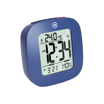 Compact Alarm Clock with Temperature and Date by Marathon 12/24hr New w warranty